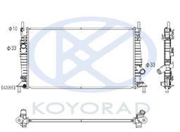 Вольво S40 радиатор охлаждения 1.3 1.6 2 Koyo