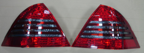 Мерседес W203 фонарь задний внешний левый и правый Комплект тюнинг с диодным стоп сигналом Eagle Eyes красный-тонирован