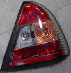 Мерседес W202 фонарь задний внешний левый и правый Комплект тюнинг прозрачный хрусталь тонирован красный-белый