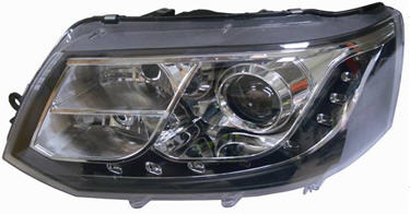 Фольксваген Транспортер т5 фара левая и правая Комплект тюнинг Devil Eyes линзованная с регулировочным мотором внутри черная