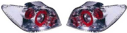 Пежо 307 фонарь задний внешний левый и правый Комплект тюнинг прозрачный Lexus Тип внутри хром