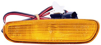 Вольво S40 V40 фонарь-катафот правый в бампер желтый