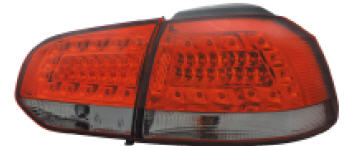 Volkswagen Golf 6 5D фонарь задний внешний+внутренний  левый+правыйтюнинг полностью диод внутри красный-тонированный