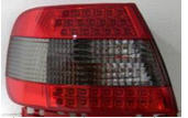 Ауди A4 фонарь задний внешний левый и правый Комплект тюнинг с диодами тонирован-красный