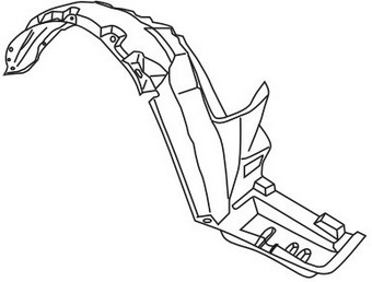 Honda (Хонда) Accord {Cd} Подкрылок Переднего Крыла Правого