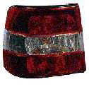 БМВ Е34 фонарь задний внешний левый Седан тюнинг прозрачный хрусталь красный-белый