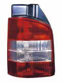 Volkswagen T5 фонарь задний внешний левый под  двойную дверь красный-белый