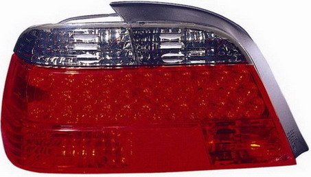 БМВ Е38 фонарь задний внешний левый и правый Комплект тюнинг прозрачный хрусталь с диодными габаритами красный-тонирован