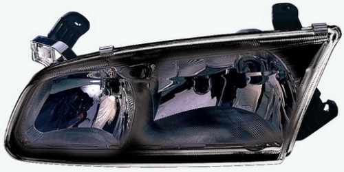 Toyota Camry фара Л+П (комплект) без корректора тюнинг прозрачный внутри черный