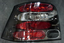 Фольксваген Гольф 4 фонарь задний внешний левый и правый Комплект тюнинг прозрачный внутри черная