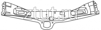 Мерседес W140 балка суппорта радиатора верхняя