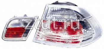 БМВ Е46 купе фонарь задний внешний +внутренний  левый+ правыйКомплект тюнинг прозрачный хрусталь