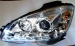 Мерседес W204 фара левая и правая Комплект тюнинг Devil Eyes с регулировочным мотором светящийся ободок Sonar внутри хром