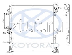 Toyota (Тойота) Prado Радиатор Охлаждения At 4 (Koyo)