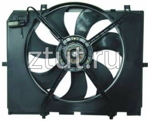 Мерседес W210 мотор+вентилятор  радиатор охлаждения с корпусом Temic-Тип