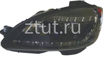 Мерседес W204 фара левая и правая Комплект тюнинг Ксенон Devil Eyes с регулировочным мотором внутри черная