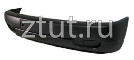 Фольксваген Транспортер т4 бампер передний под  прямоугольную решетку без отверстия под противотуманки черный