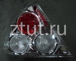 Mitsubishi (Митсубиси) Lancer Фонарь Задний Внешний Л+П (Комплект) Тюнинг (Lexus Тип) Прозрачный Внутри Хром