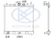 Рено Клио радиатор охлаждения MT 1.2 1.4 Koyo