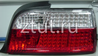 БМВ Е36 фонарь задний внешний левый и правый Комплект купе Кабриолет диод стоп сигнал , указатель поворота хрусталь красный-белый