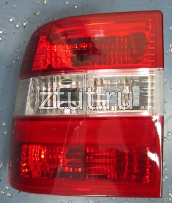 Опель Вектра А фонарь задний внешний левый 4 Дв тюнинг Lexus Тип прозрачный внутри хром