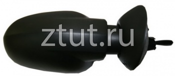 Рено Логан зеркало правое механическое с тросиком Convex черный