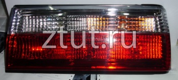БМВ Е30 фонарь задний внешний левый и правый Комплект Седан тюнинг прозрачный хрусталь красный-белый