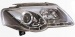 Фольксваген Пассат Б6 с DRL дневные  ходовые огни фара левая и правая Комплект тюнинг Devil Eyes линзованная с регулировочным мотором Sonar внутри хром