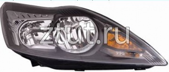 Форд Фокус фара с регулировочным мотором правая внутри черная