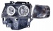 Фольксваген Транспортер т4 фара левая и правая Комплект тюнинг с 2 светящимися ободками с указателем поворота внутри черная