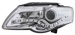 Фольксваген Пассат Б6 фара левая и правая Комплект тюнинг Devil Eyes со светящимся ободком регулировочный мотор линзованная Eagle Eyes внутри хром