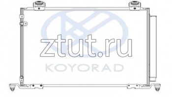 Toyota Avensis конденсатор кондиционера ионера 2 , 2.4 (Koyo)