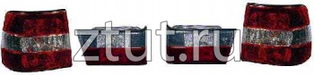 БМВ Е34 фонарь задний внешний +внутренний  левый+ правыйКомплект Седан тюнинг прозрачный хрусталь красный-белый
