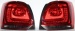 Фольксваген Поло фонарь задний внешний левый и правый Комплект тюнинг с диод Хэтчбэк красный-тонирован