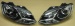 Фольксваген Поло фара левая и правая Комплект тюнинг Devil Eyes линзованная со светящимся ободком Eagle Eyes внутри черная