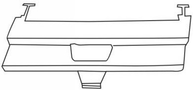 Мерседес W124 решетка бампера передняя с отверстием под кондиционер
