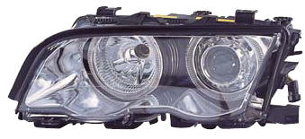 БМВ Е46 фара левая и правая Комплект + указатель поворота Седан Ксенон -D2S- с блоком управления ксеноном 2 светящийся ободок регулировочный мотор внутри хром