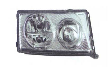 Мерседес W124 фара левая прозрачный внутри хром