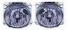 Фольксваген Гольф 2 фара левая и правая Комплект тюнинг в сборе с креплением Depo прозрачный хрусталь