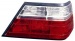 Мерседес W124 фонарь задний внешний правый тюнинг прозрачныйный хрусталь красный-белый