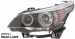 БМВ Е60 фара левая и правая Комплект тюнинг Ксенон -D2S- со светящимся ободком линзованная Eagle Eyes внутри черная