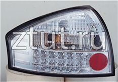 Ауди A6 фонарь задний внешний левый и правый Комплект тюнинг Седан прозрачный с диодным стоп сигналом Sonar внутри хром