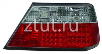 Мерседес W124 фонарь задний внешний левый и правый Комплект тюнинг с диодным стоп сигналом прозрачный хрусталь красный-белый