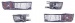 Фольксваген Гольф 3 III фонарь-катафот левый + правый Комплект 4 Шт в бампер тюнинг хрусталь белый