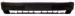 Фольксваген Пассат Б3 бампер передний без отверстия под противотуманки с спойлер черный