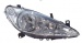 Пежо 307 фара левая и правая Комплект тюнинг Depo линзованная с 2 светящимися ободками с регулировочным мотором внутри хром